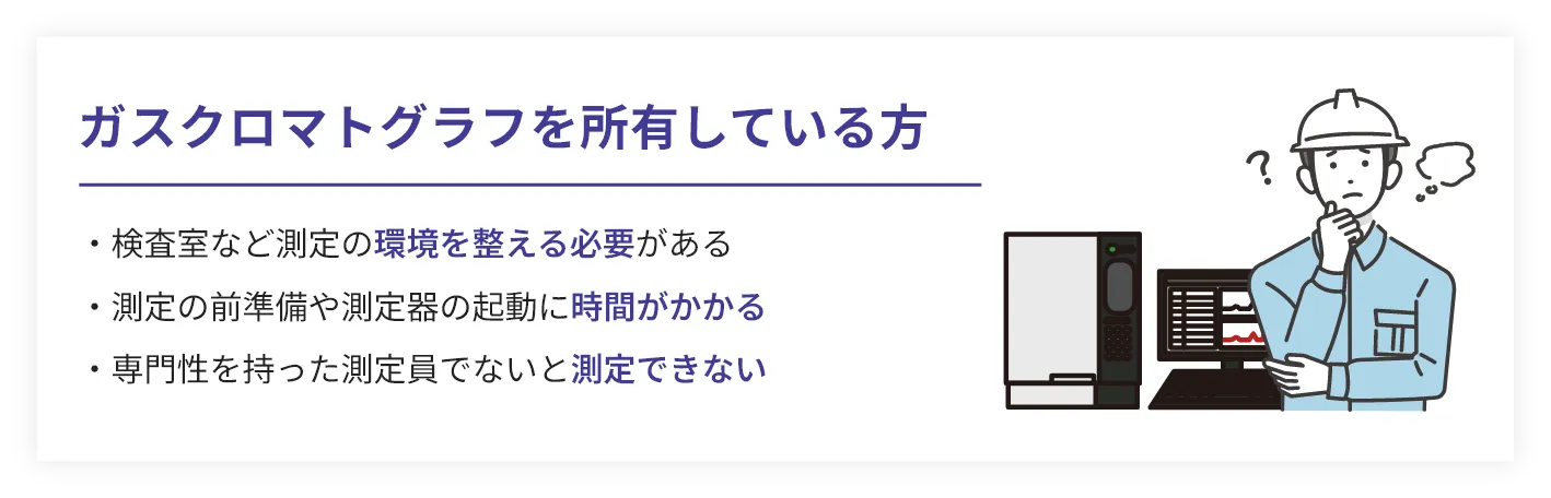 ガスクロマトグラフを所有している方