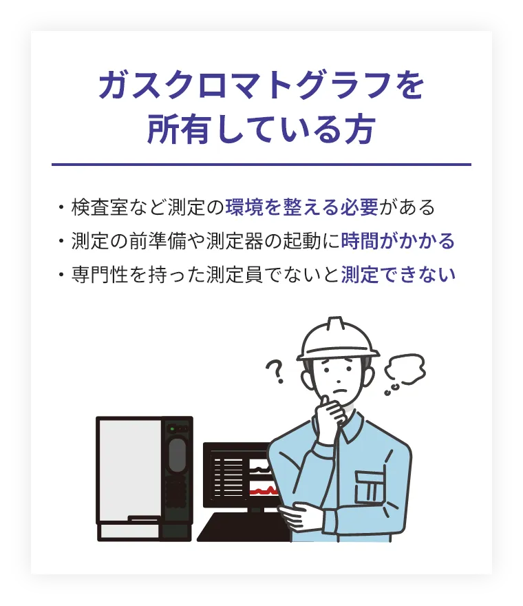 ガスクロマトグラフを所有している方